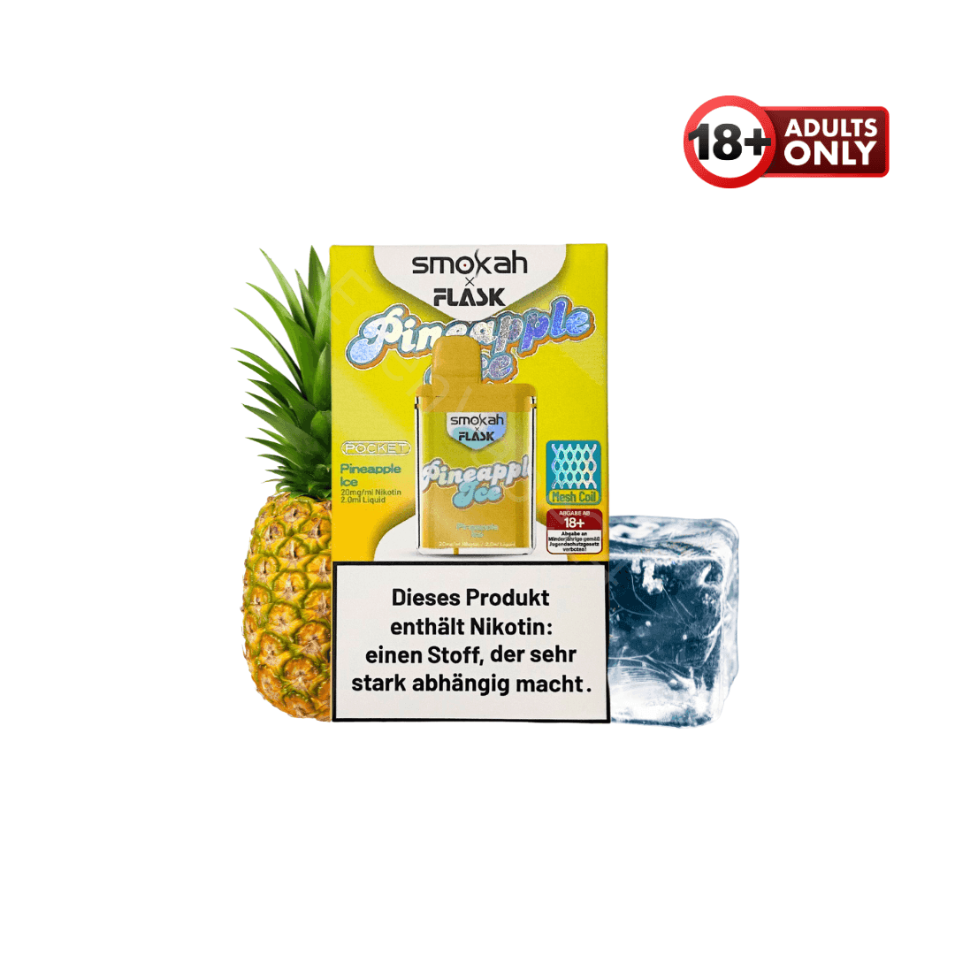 Smokah X Flask Pocket - Pineapple Ice - EdenVape24